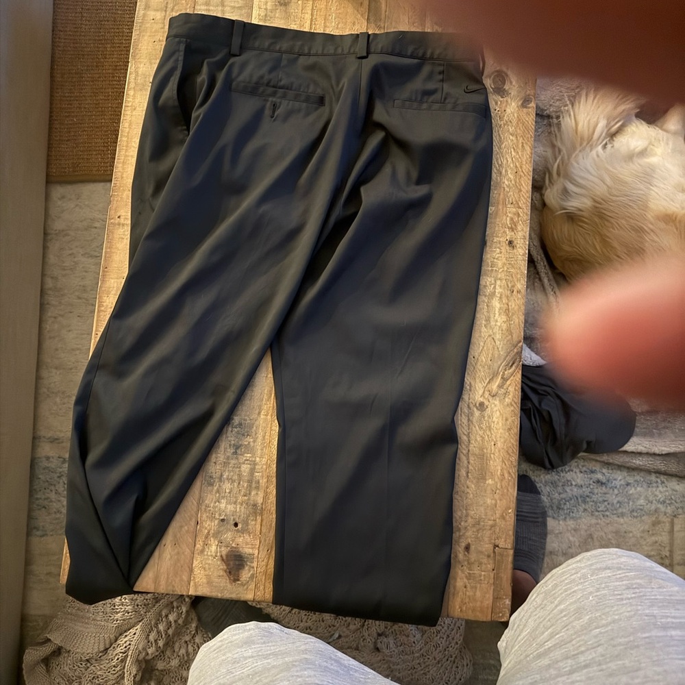 Nike Men's Sleek Black Dress Pants